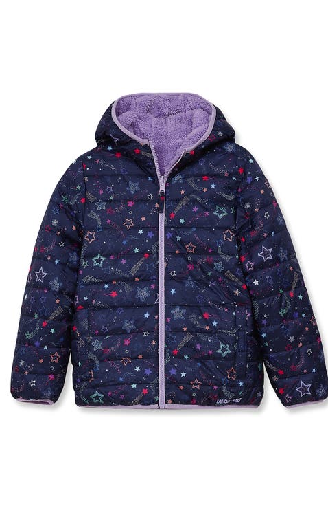 Girls Featherfree Reversible Hooded Jacket