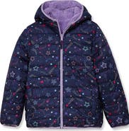 Lands' End Girls Featherfree Reversible Hooded Jacket