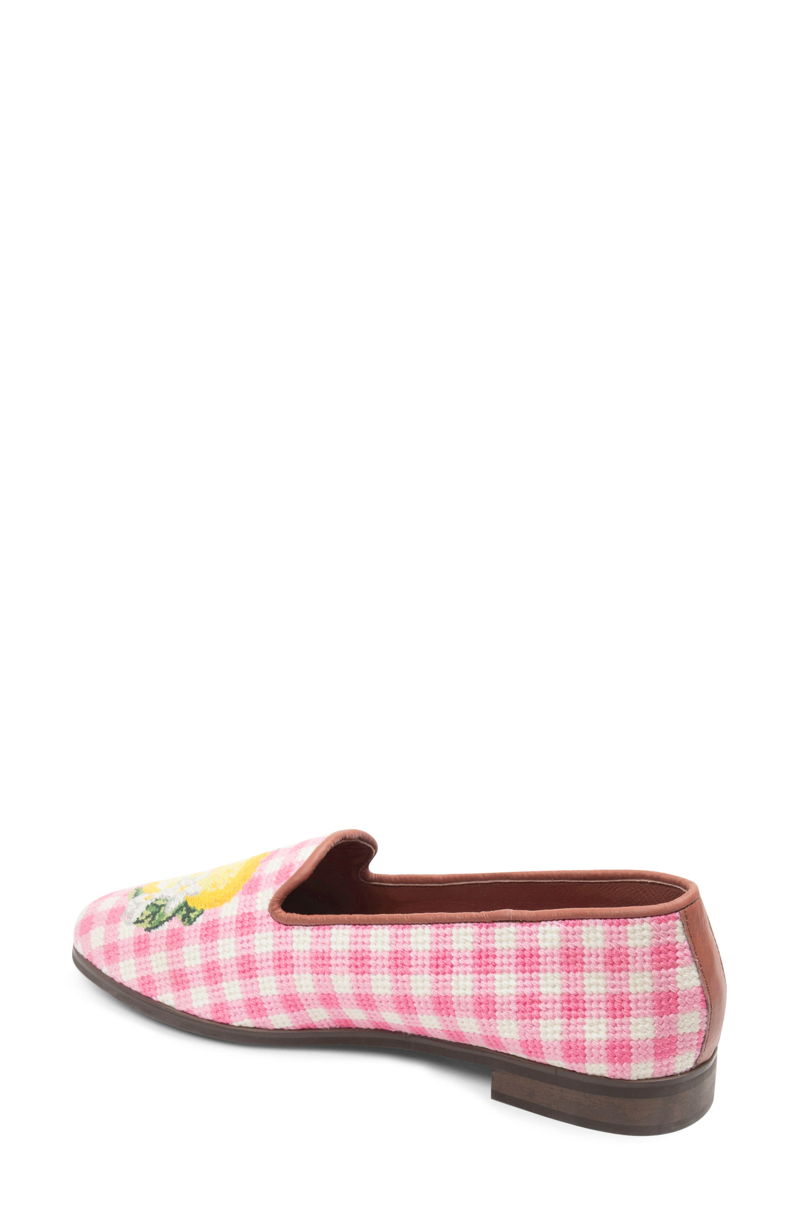ByPaige Needlepoint Loafer, Alternate, color, Pink/White Gingham