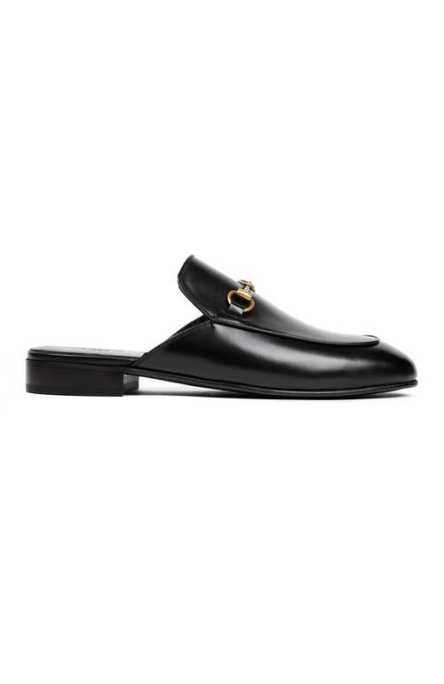 Anthony Veer Milano Horsebit Mule In Obsidian Black