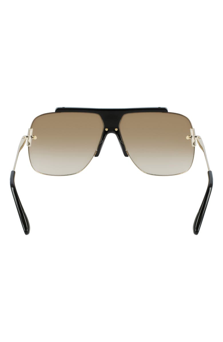 Victoria Beckham 64mm Gradient Oversize Aviator Sunglasses, Alternate, color, 