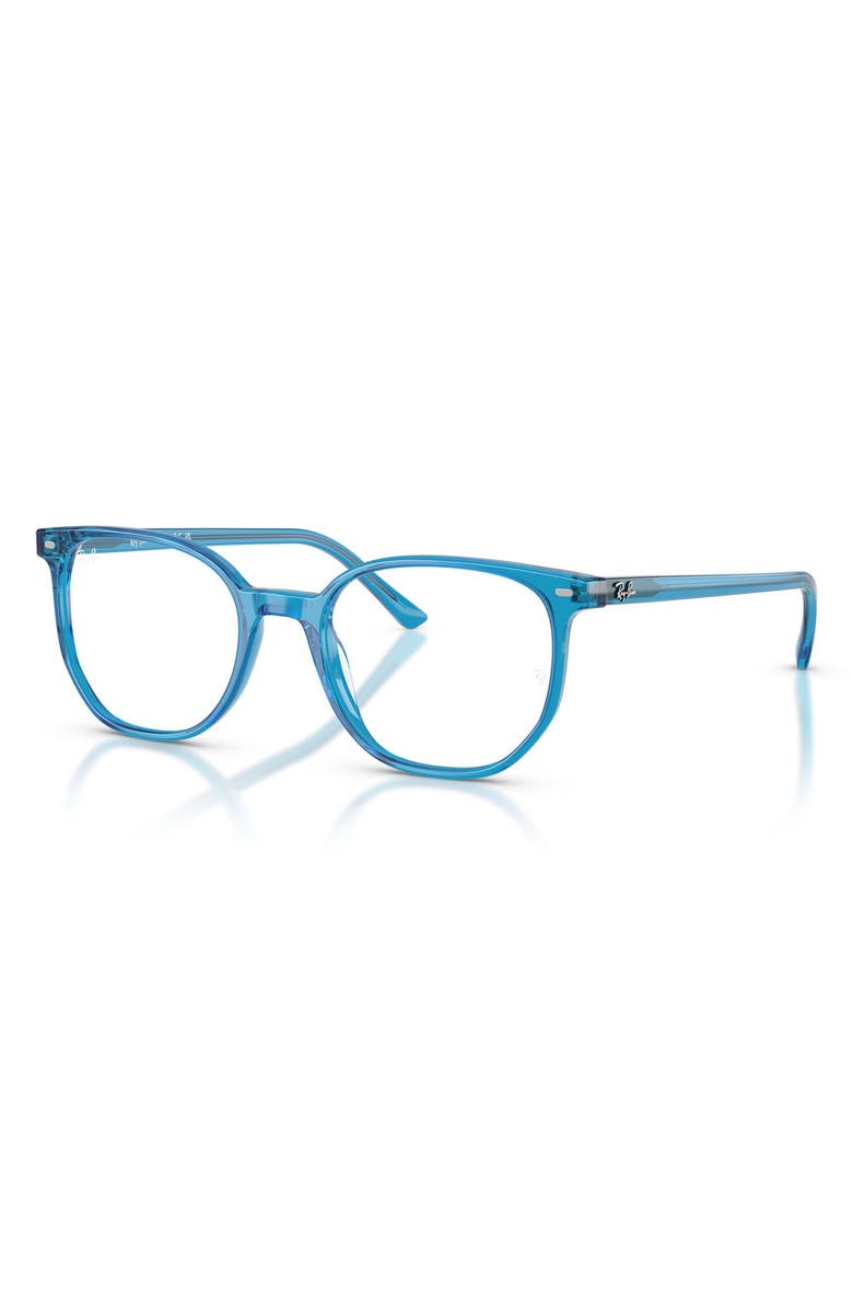 Ray-Ban Elliot 48mm Irregular Optical Glasses, Alternate, color, Blue
