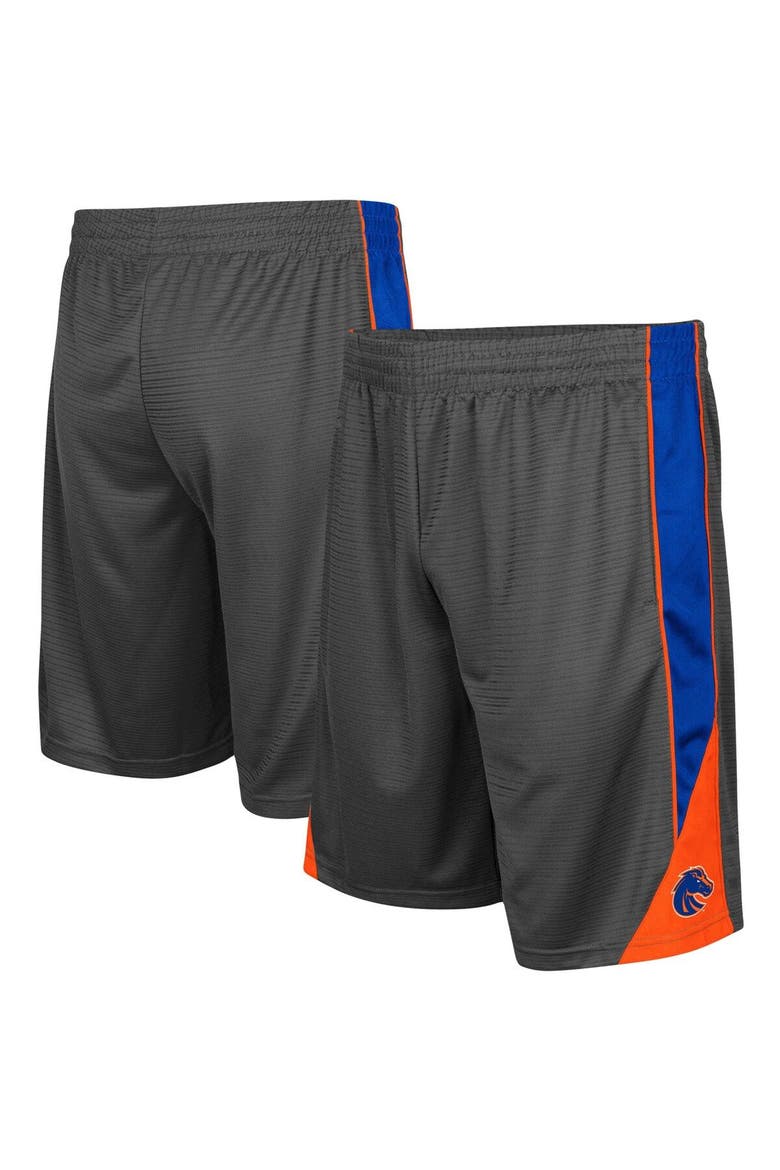 Men's Colosseum Charcoal Boise State Broncos Turnover Shorts, Main, color, Charcoal