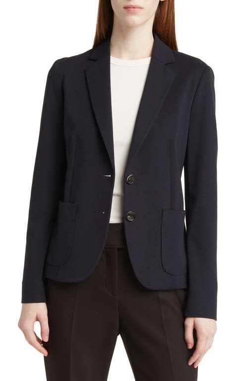 Hugo Boss Juleah Virgin Wool Blazer In Sky Captain