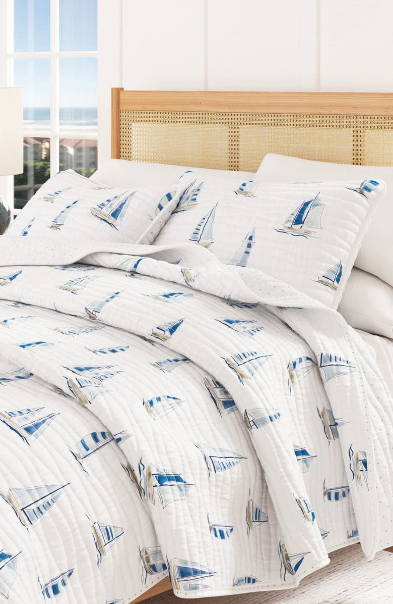 Woven & Weft Sailboat Reversible Quilt Set, Alternate, color, 