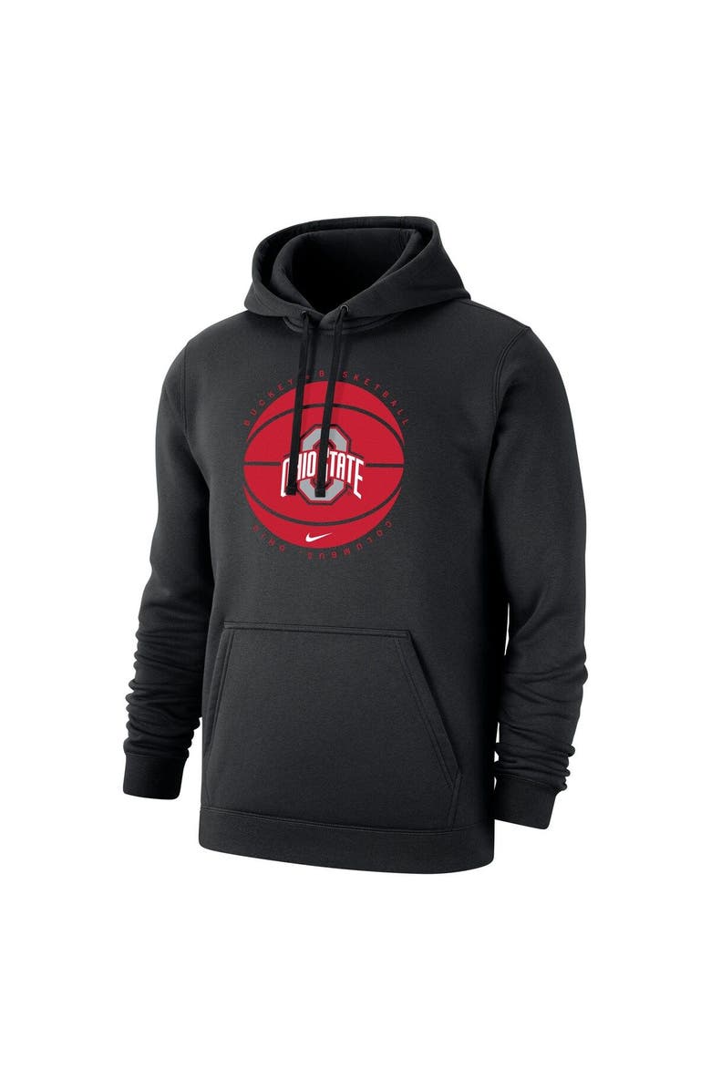 Nike Men's Nike Black Ohio State Buckeyes Basketball Pullover Hoodie, Alternate, color, Black