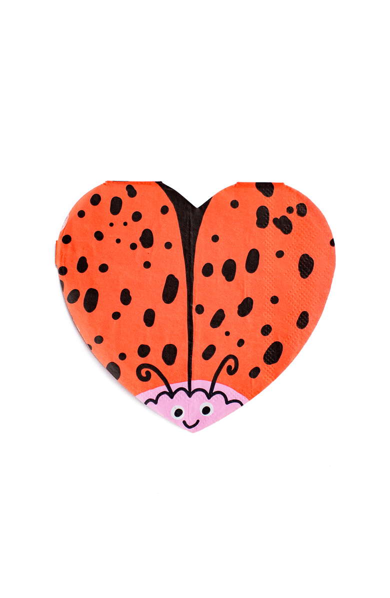 Daydream Society Backyard Bugs Love Bug Petite Napkins, Main, color, Assorted Pre-Pack