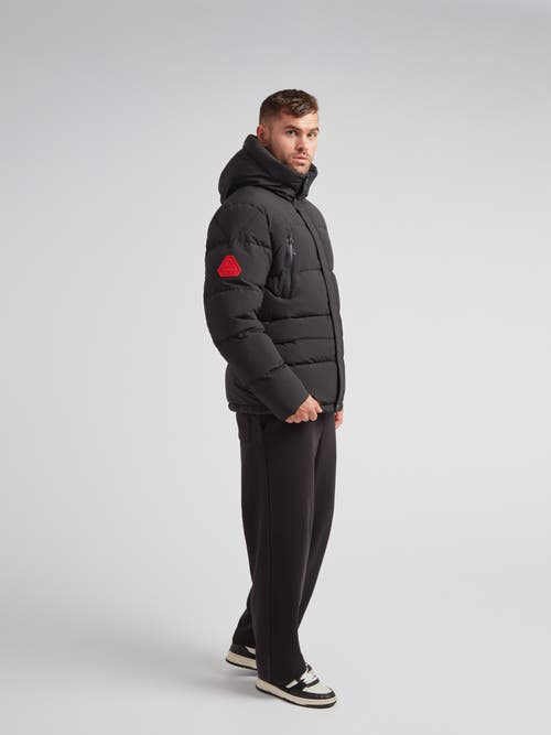 Jack1t Ez Frontier Prime Hooded Puffer Coat In Black