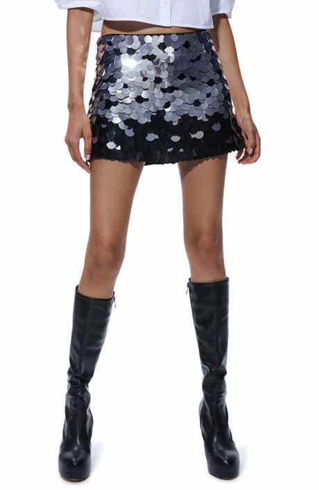 Alice + Olivia Rubi Paillette Sequin Miniskirt