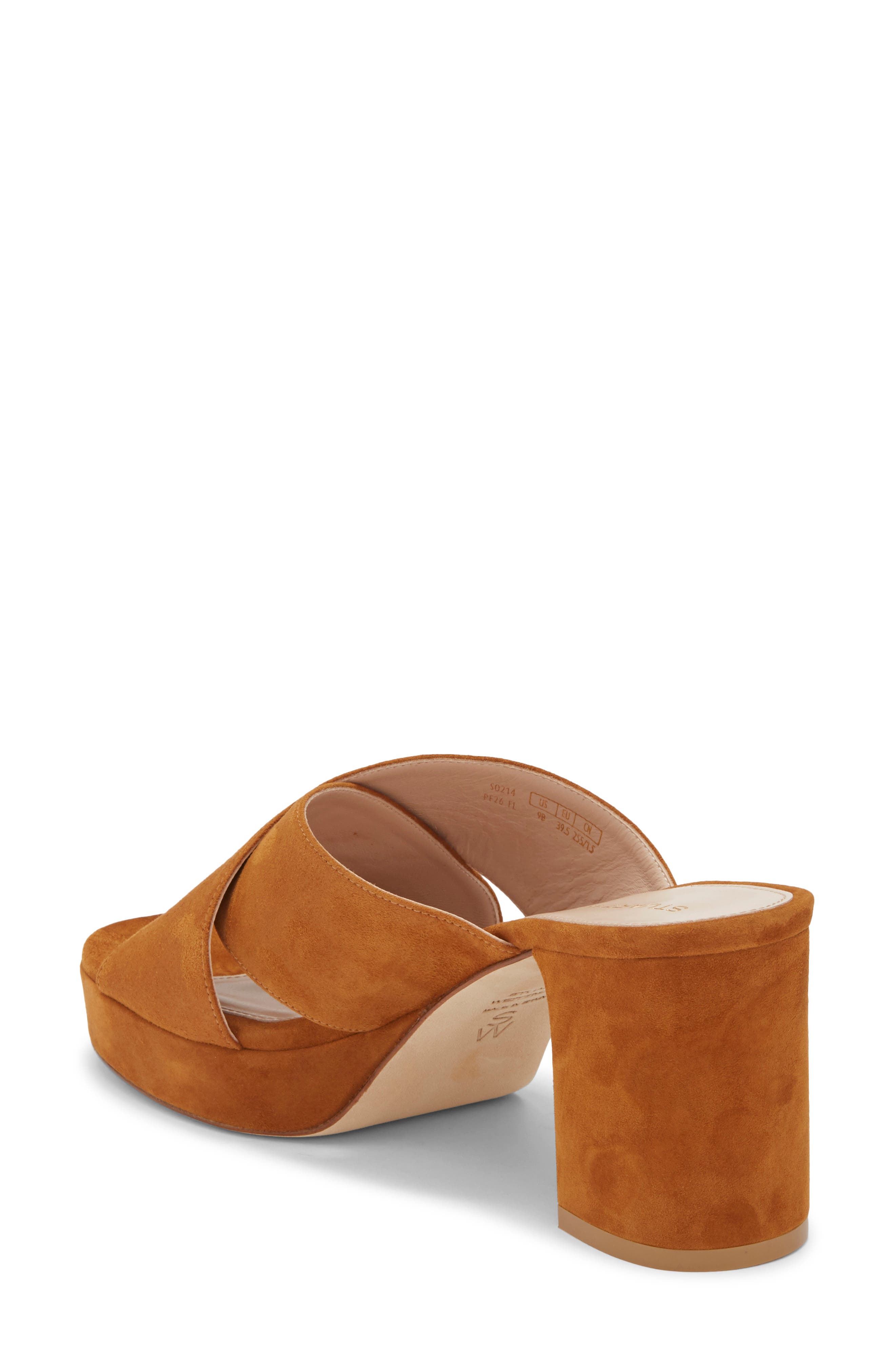 Dayna Platform Sandal, Alternate, color, WALNUT