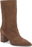 Vince Camuto Lorrys Whipstitch Block Heel Boot