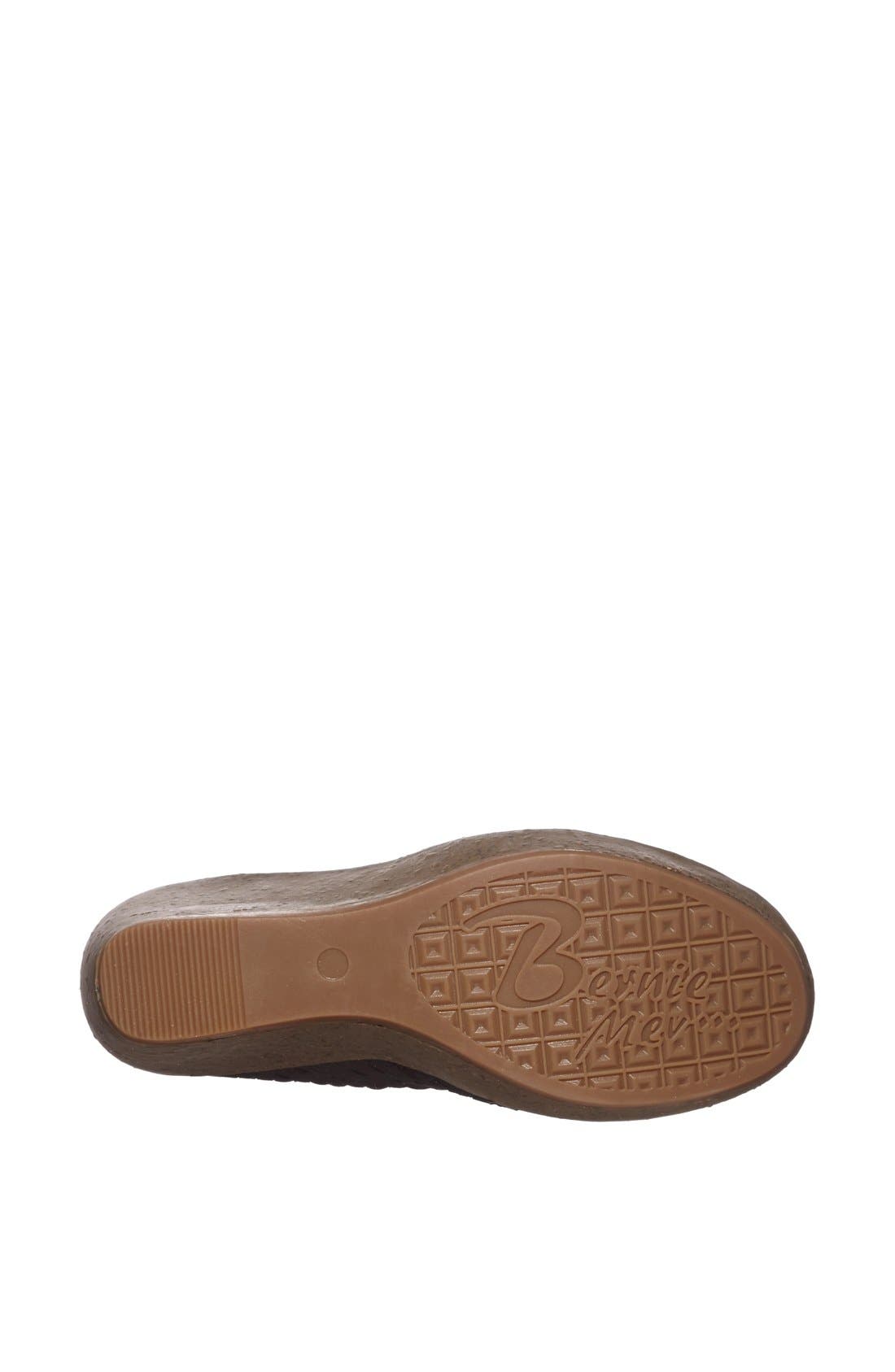 Woven Wedge, Alternate, color, BLACK