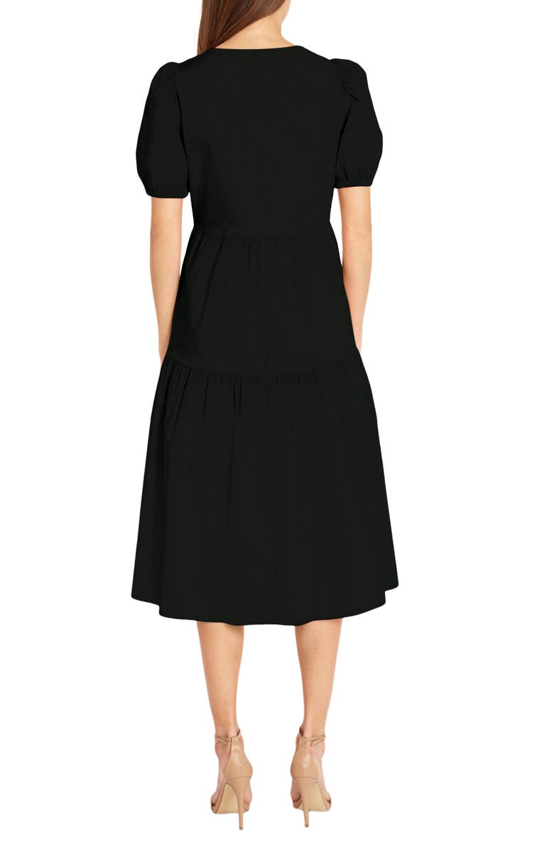 DONNA MORGAN FOR MAGGY Solid Cotton Midi Dress, Alternate, color,
