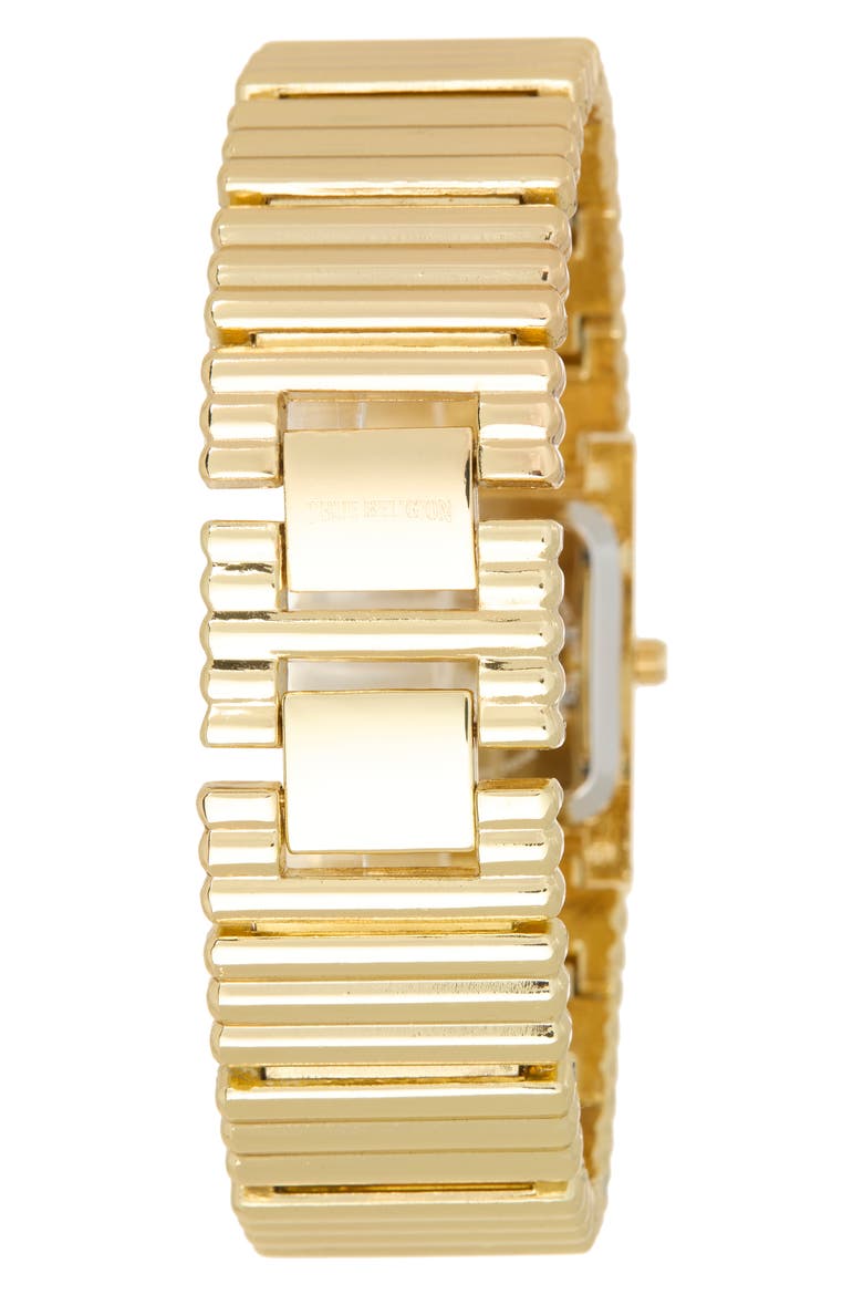 Square Bracelet Watch, 17.5mm, Alternate, color, GOLD
