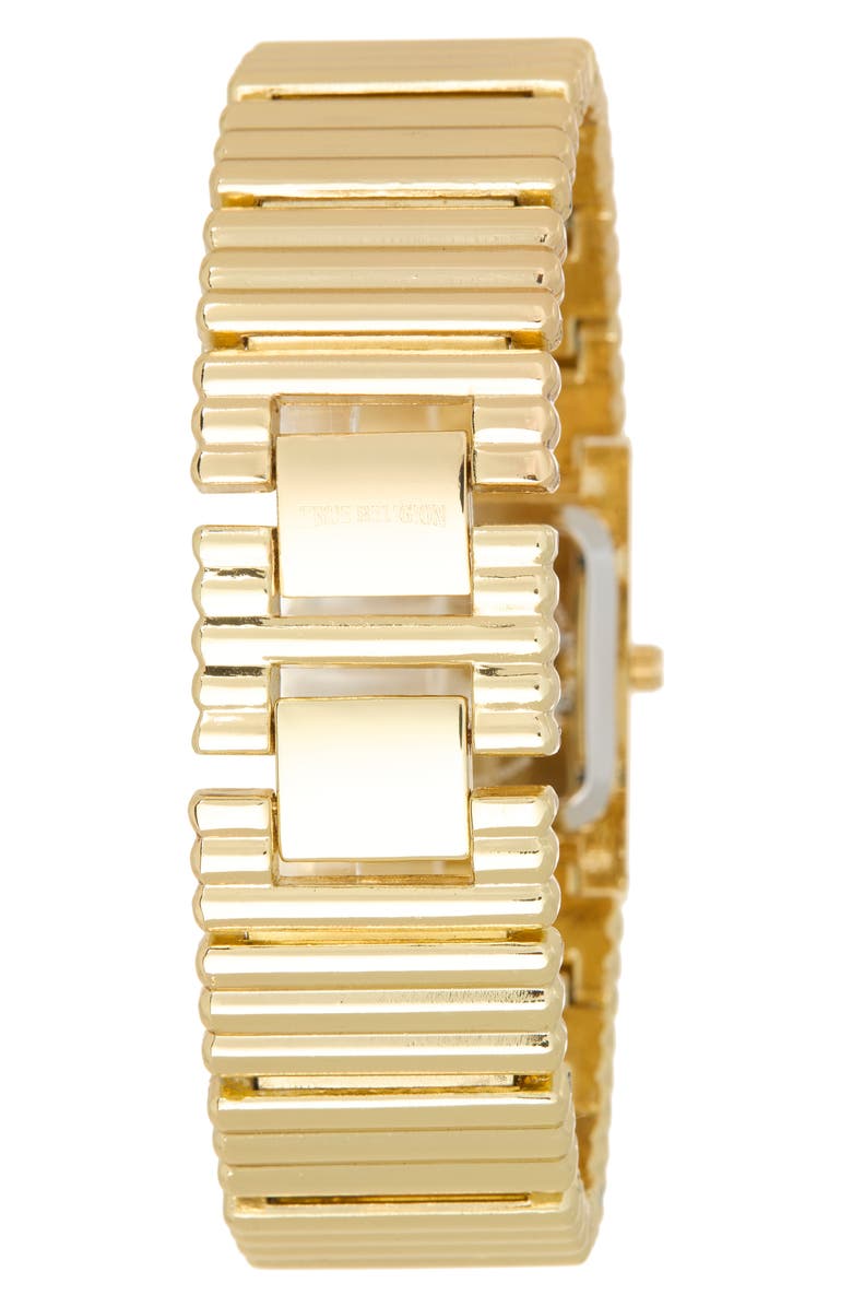 True Religion Square Bracelet Watch, 17.5mm, Alternate, color, Gold