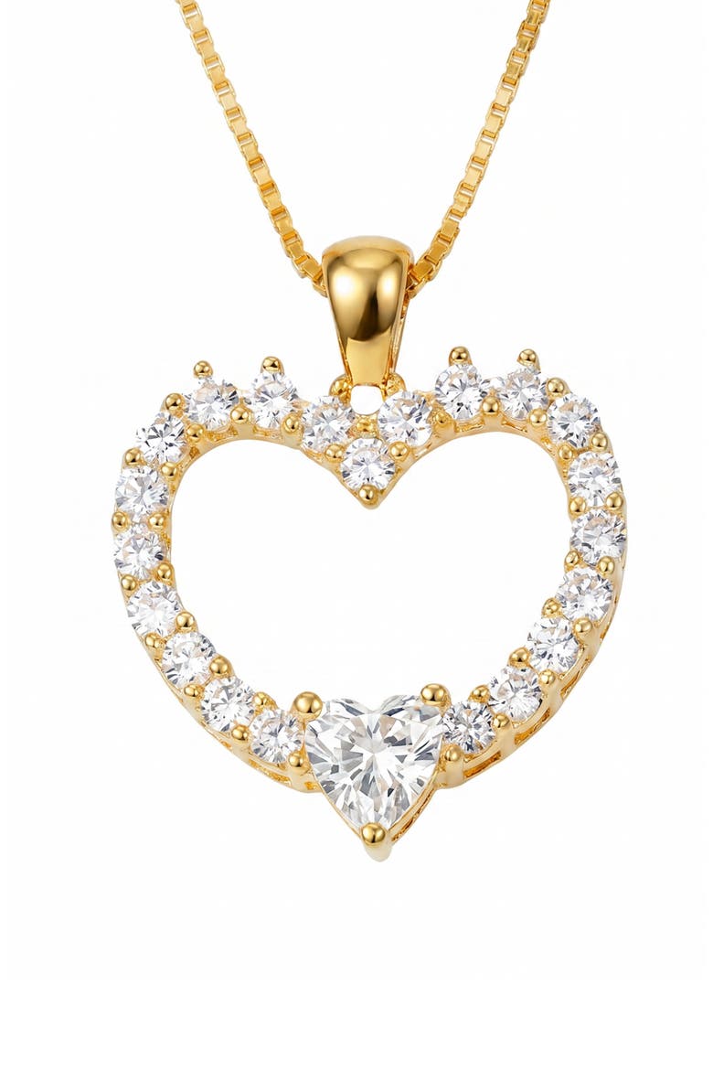 The Heart Pendant Necklace, Alternate, color, GOLD