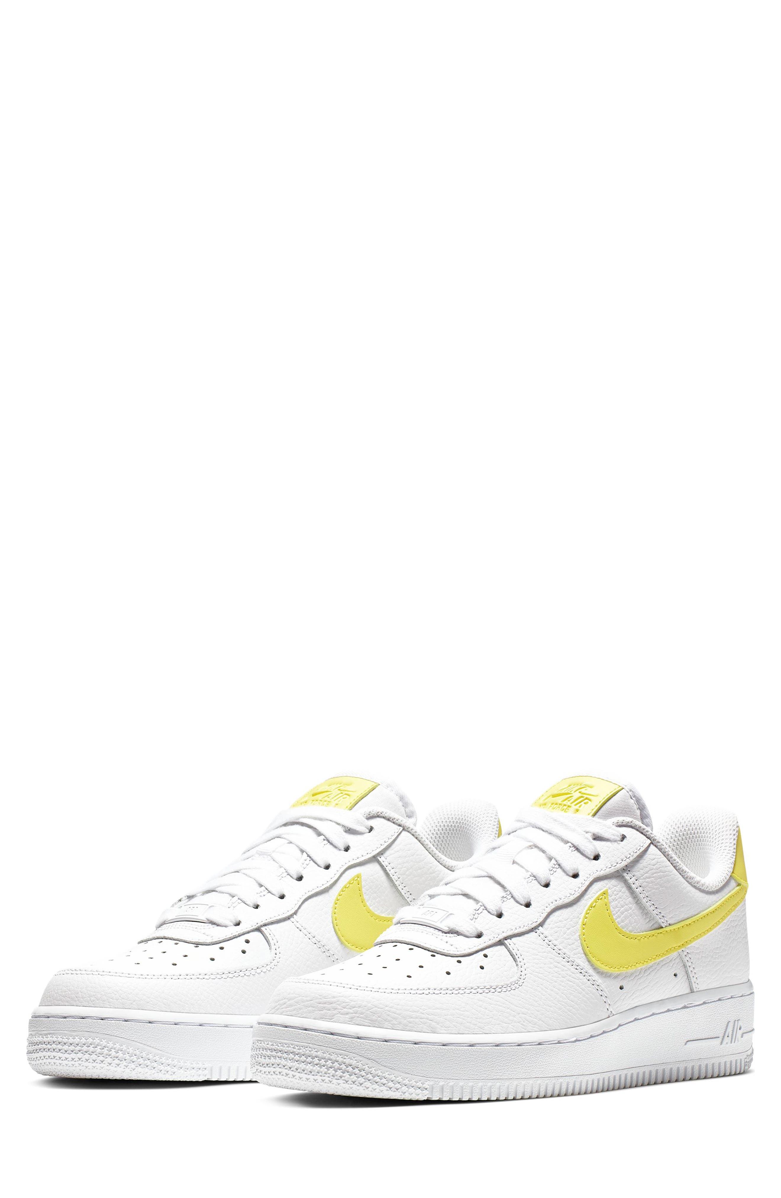 Air Force 1 '07 Sneaker, Main, color, WHITE/ YELLOW PULSE/ WHITE