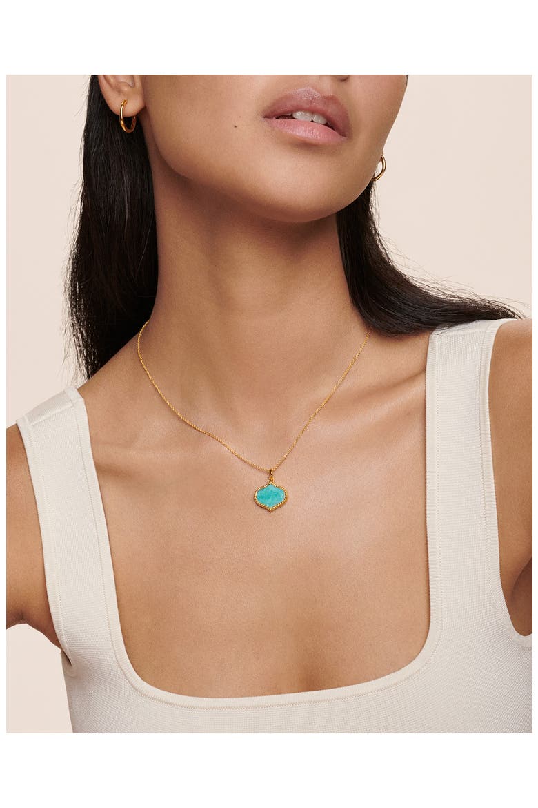 Lotus Pendant, Alternate, color, YELLOW GOLD
