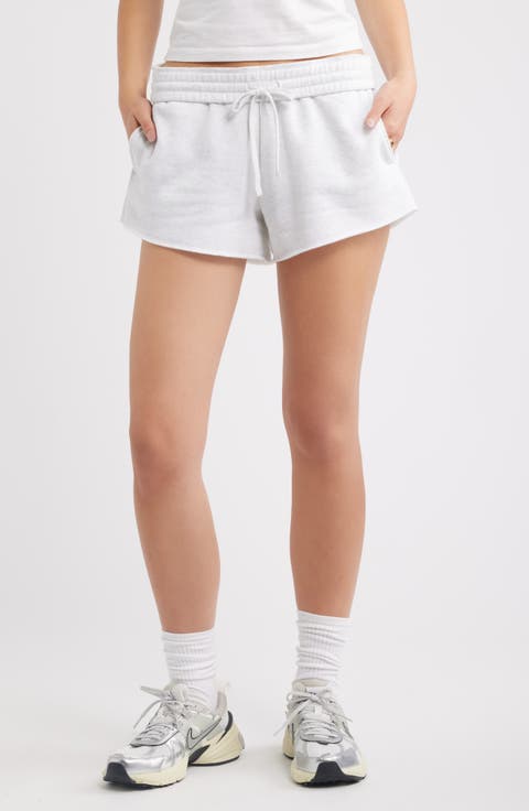 Foldover Fleece Mini Sweat Shorts