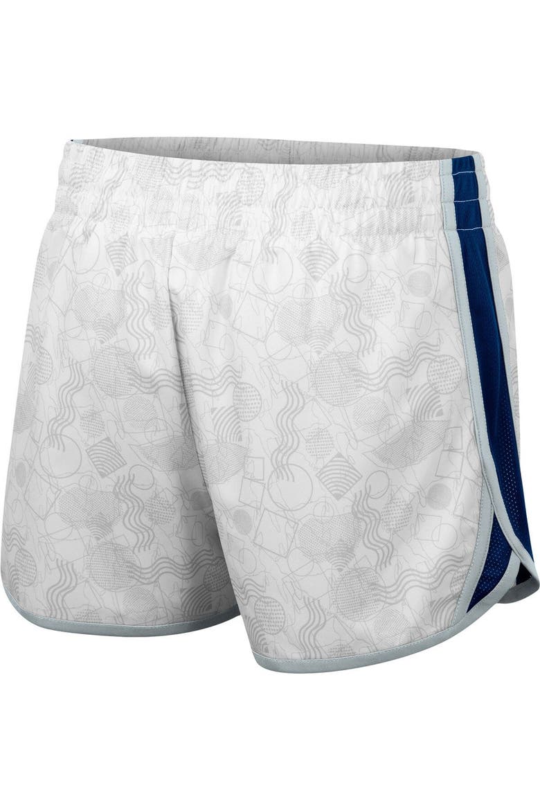 Women's Colosseum White Penn State Nittany Lions The Plastics Geo Print Shorts, Alternate, color, White