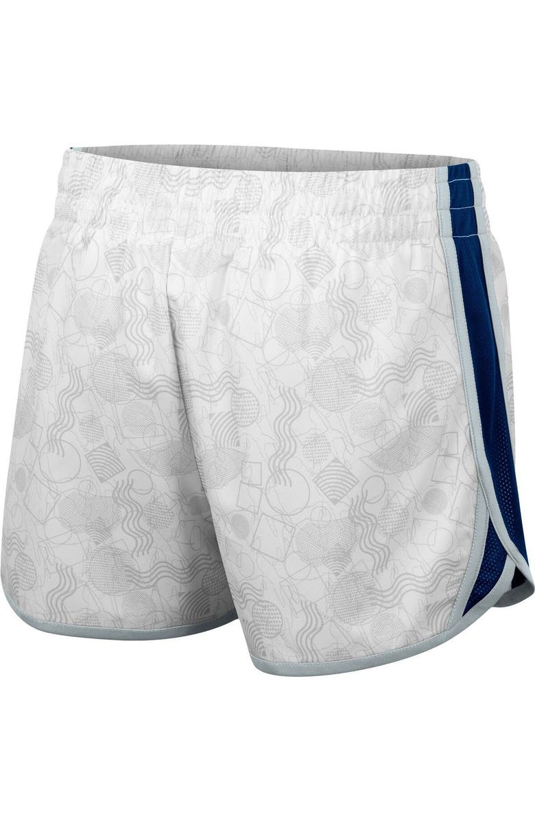 COLOSSEUM Women's Colosseum White Penn State Nittany Lions The Plastics Geo Print Shorts, Alternate, color,