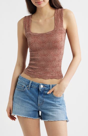 Free People Love Letter Floral Knit Camisole | Nordstrom