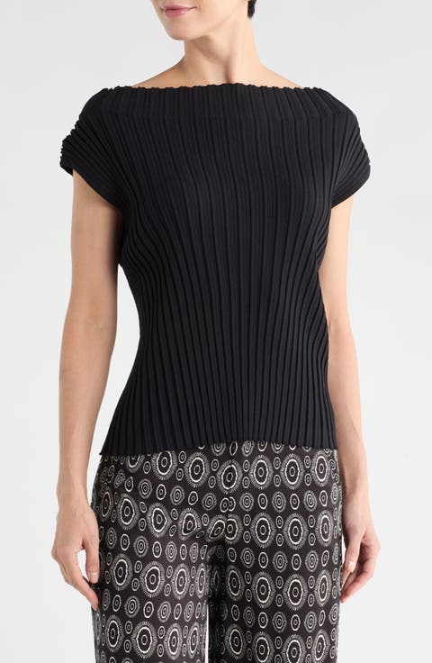 Mock Neck Sleeveless Ribbed Sweater