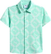 PUMA Kids' Club Pack Knit Button-Up Shirt