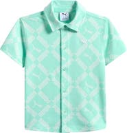PUMA Kids' Club Pack Knit Button-Up Shirt