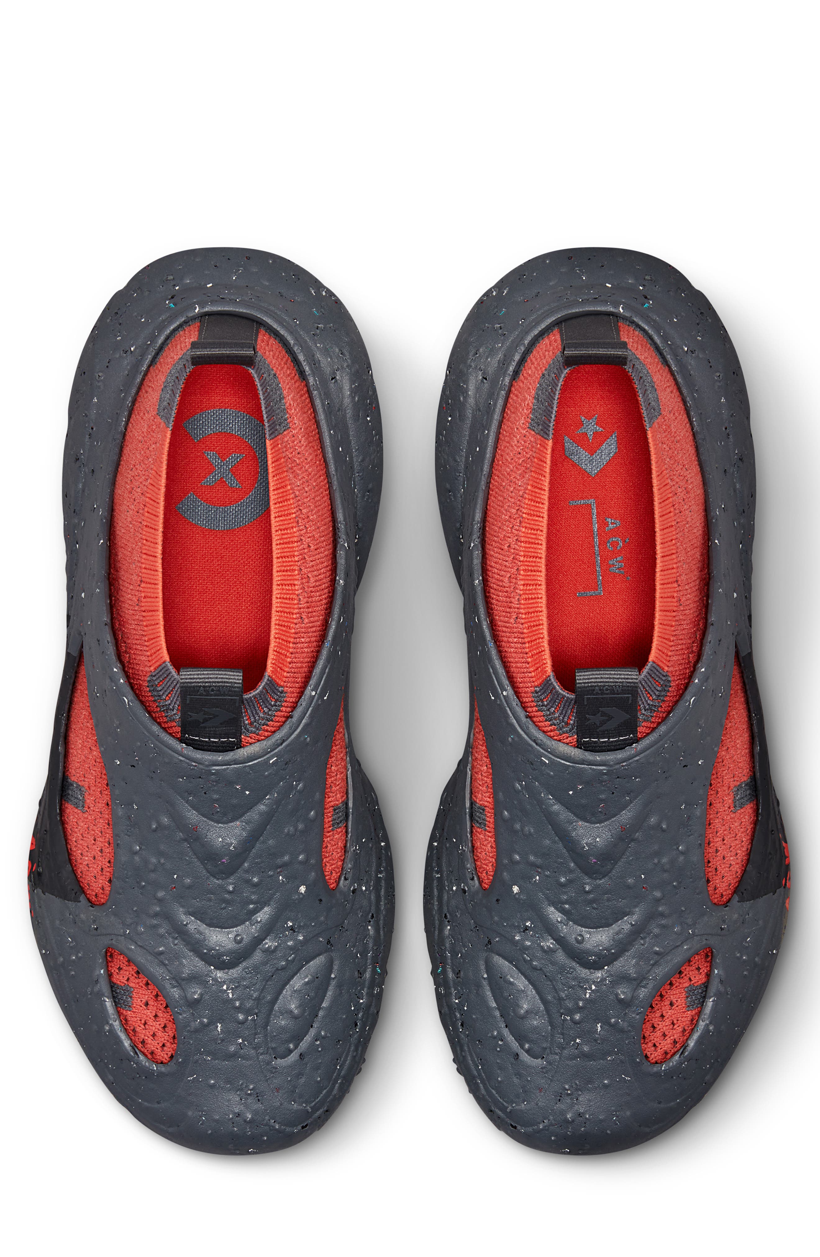 x A-Cold-Wall* Sponge Crater Sneaker, Alternate, color, DARK GREY/ TANGERINE