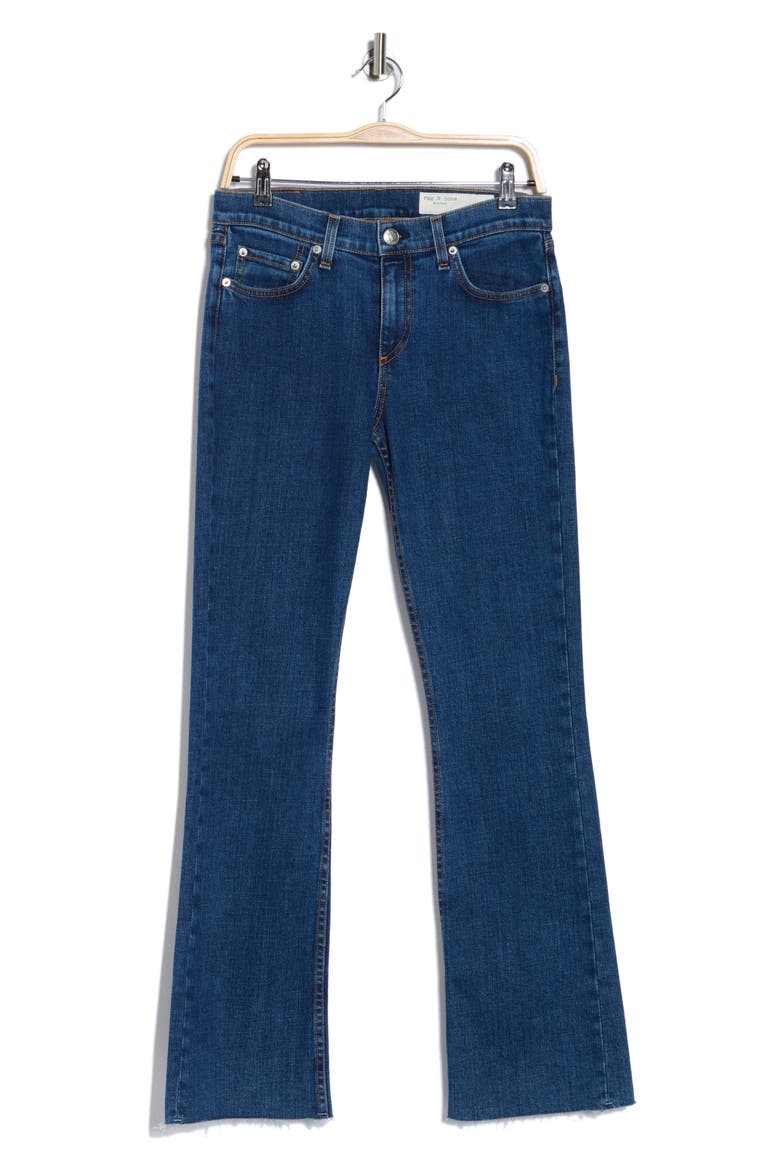Peyton Raw Hem Bootcut Jeans, Alternate, color, LILY