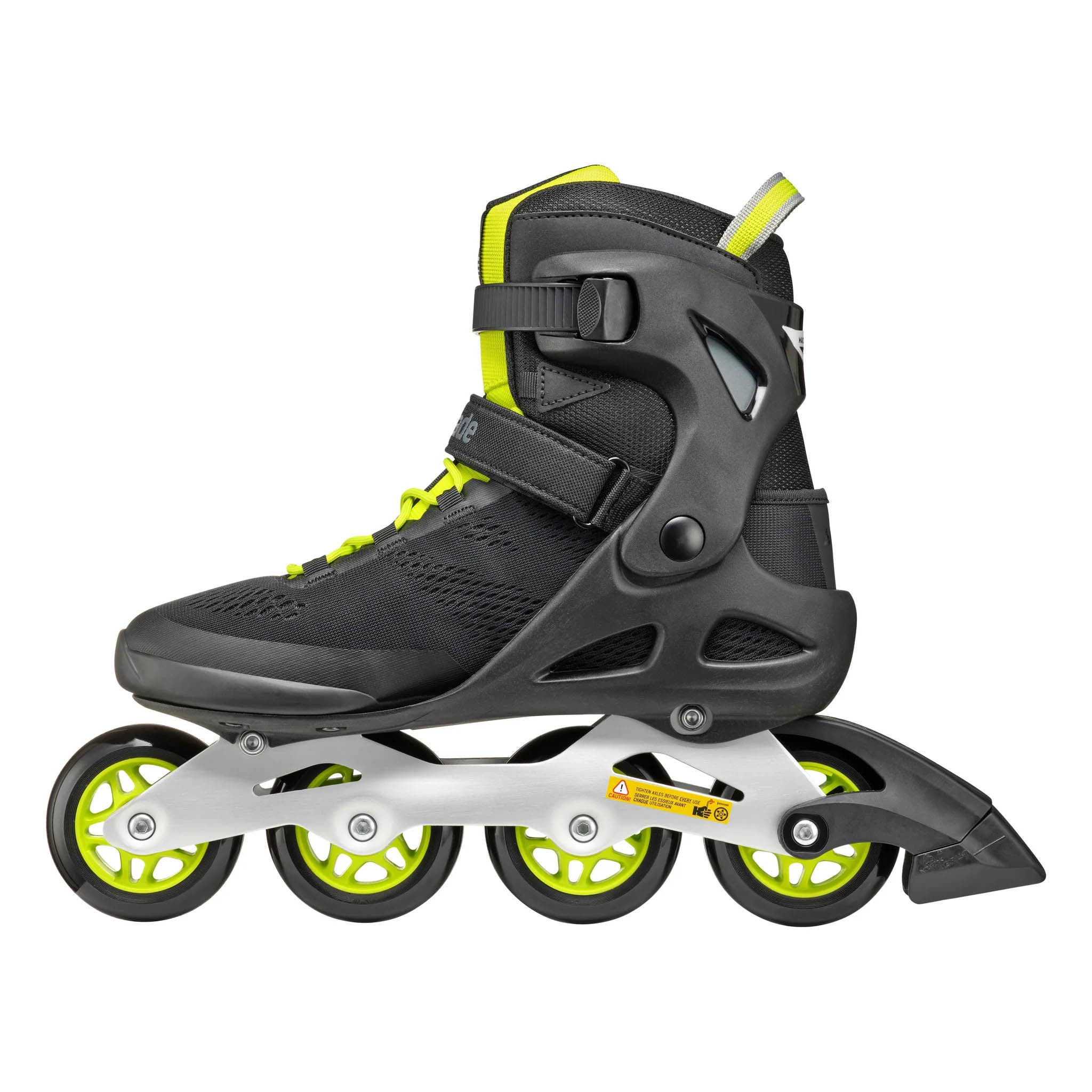 Rollerblade Macroblade 80 Mens Inline Skates, Alternate, color, Black/Lime