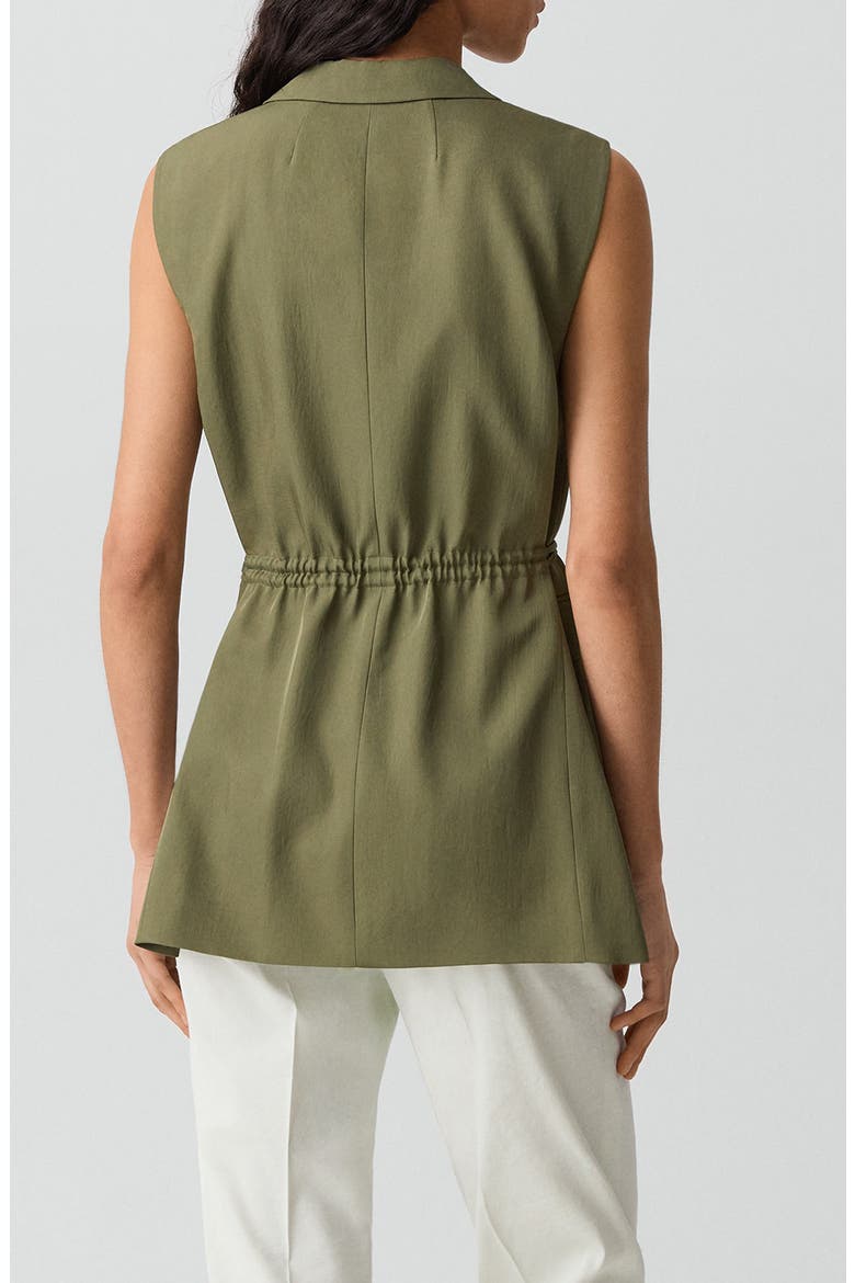 3-Button Slash Vest, Alternate, color, FOREST MOSS