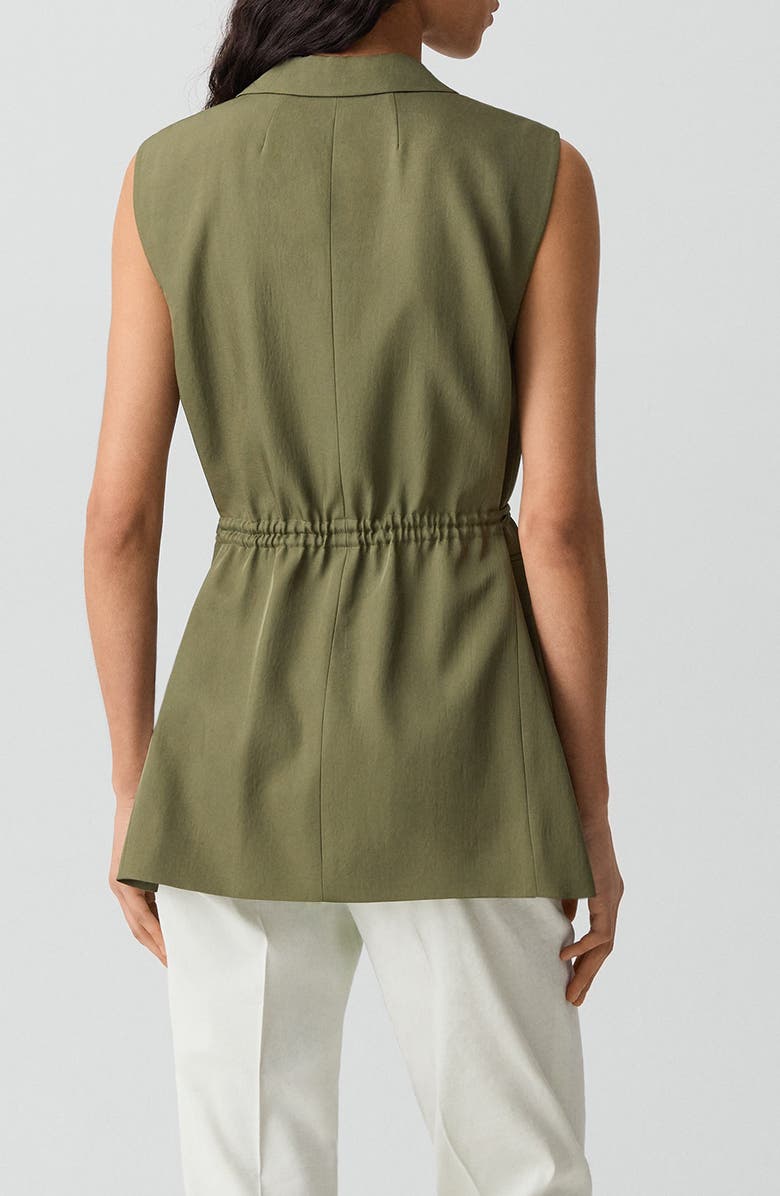 Theory 3-Button Slash Vest, Alternate, color, Forest Moss