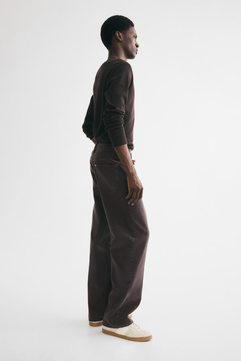 Loose Jeans, Alternate, color, Dark brown