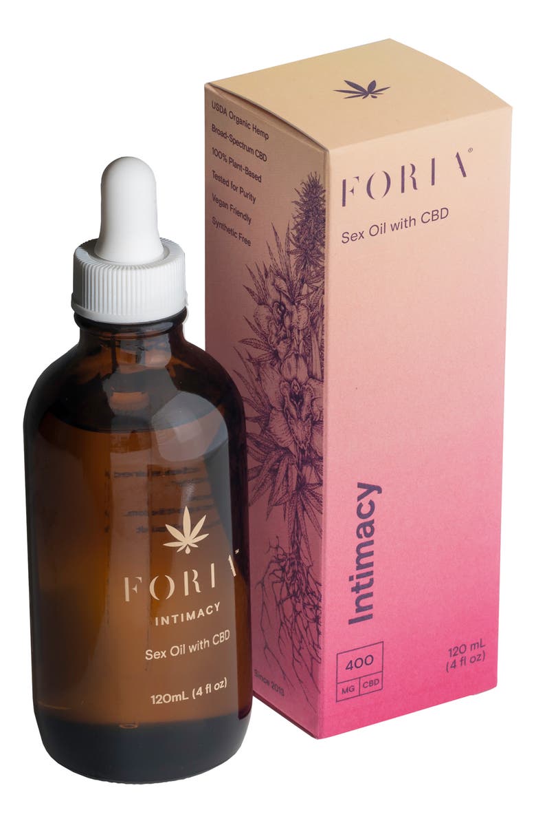 FORIA Intimacy Sex Oil with CBD, Main, color, 