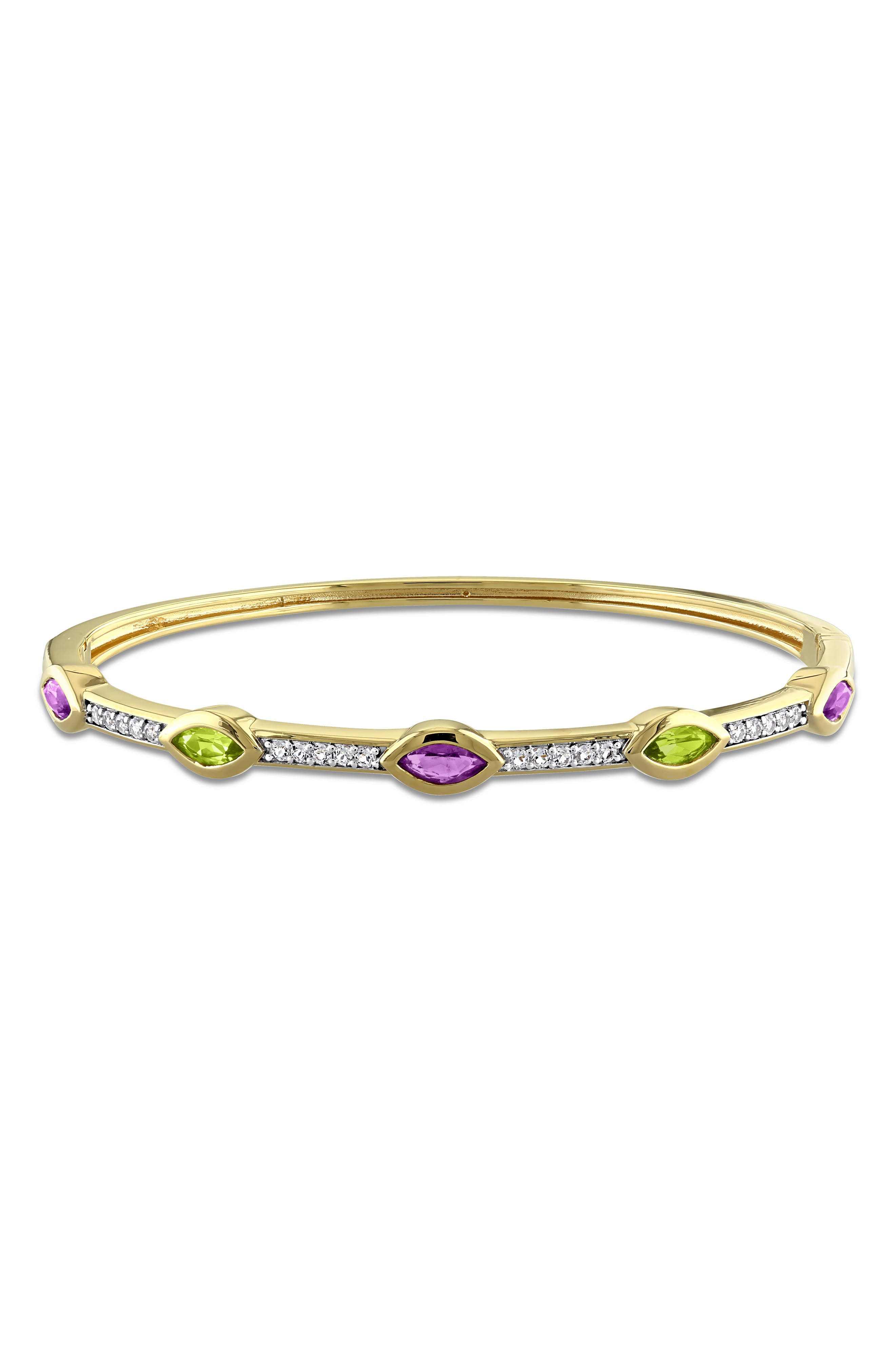 Multi-Gem Station Bangle