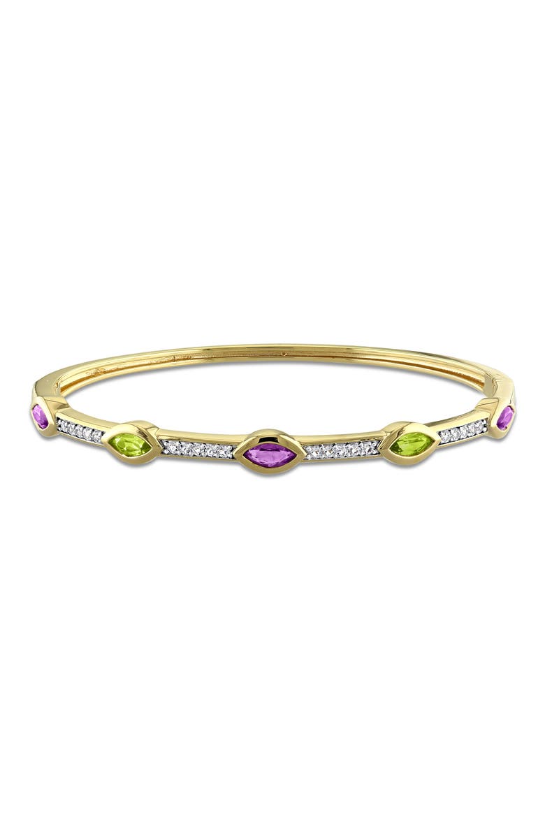 Multi-Gem Station Bangle, Main, color, MULTI