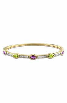 Multi-Gem Station Bangle