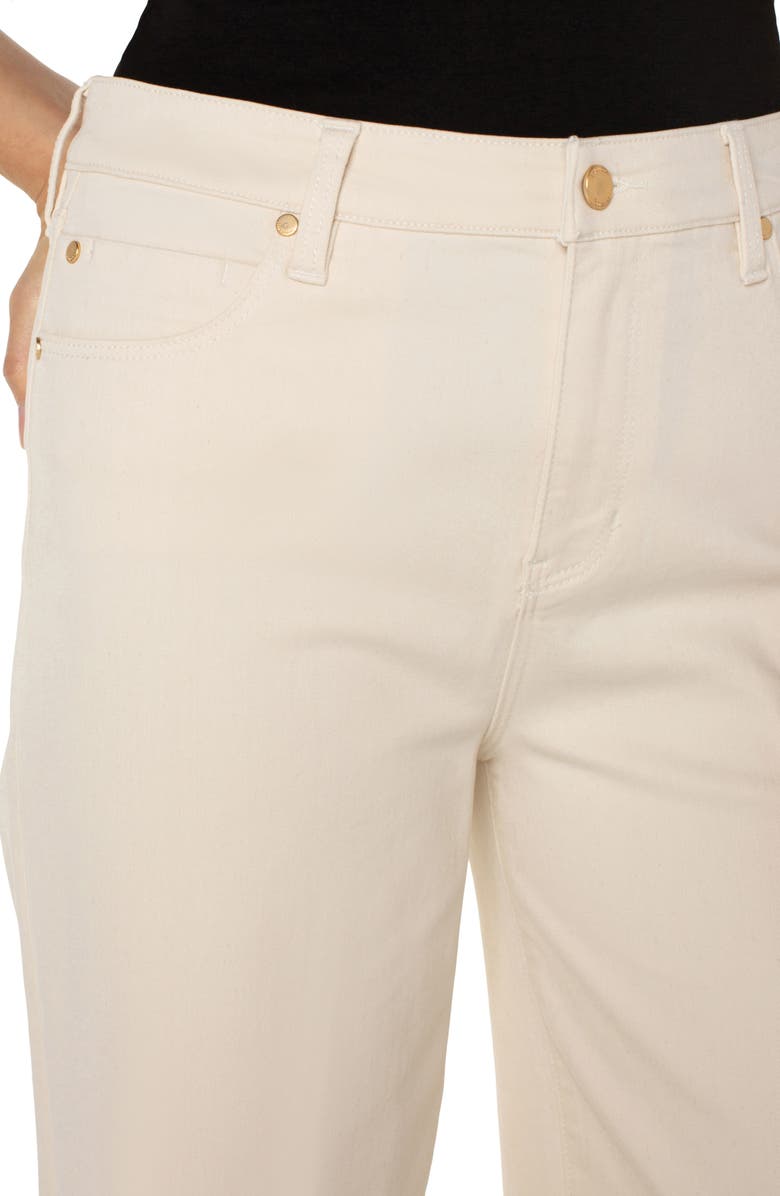 Liverpool Los Angeles Stride High Waist Raw Hem Wide Leg Jeans, Alternate, color, 