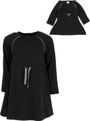 Leveret Girls Bow Tie Dress with Matching Doll Dress