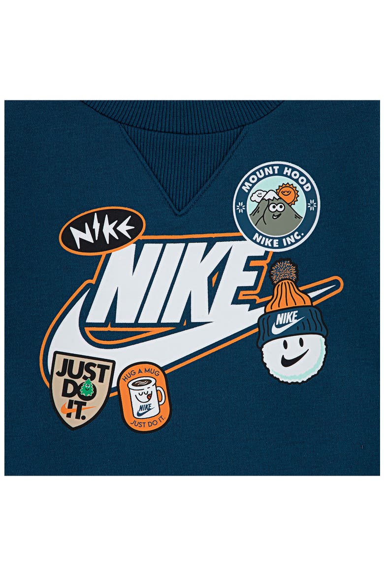 Kids' Logo Sweatshirt & Joggers Set, Alternate, color, U48BLUE FO