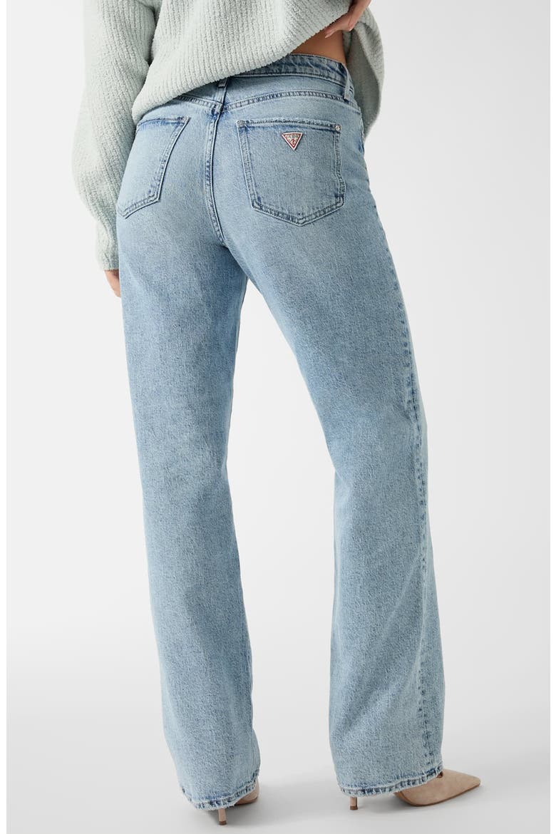 High Waist Straight Leg Jeans, Alternate, color, MEDIUM
