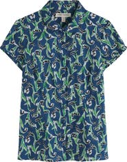Seasalt Cornwall Rushmaker Floral Print Organic Cotton Voile Button-Up Shirt