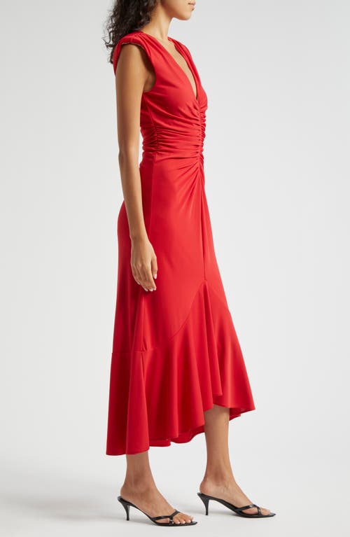 Shop Cinq À Sept Dianne Cap Sleeve Dress In Candy Apple