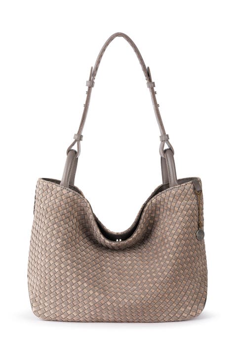 Los Feliz Medium Tote Woven Leather Bag