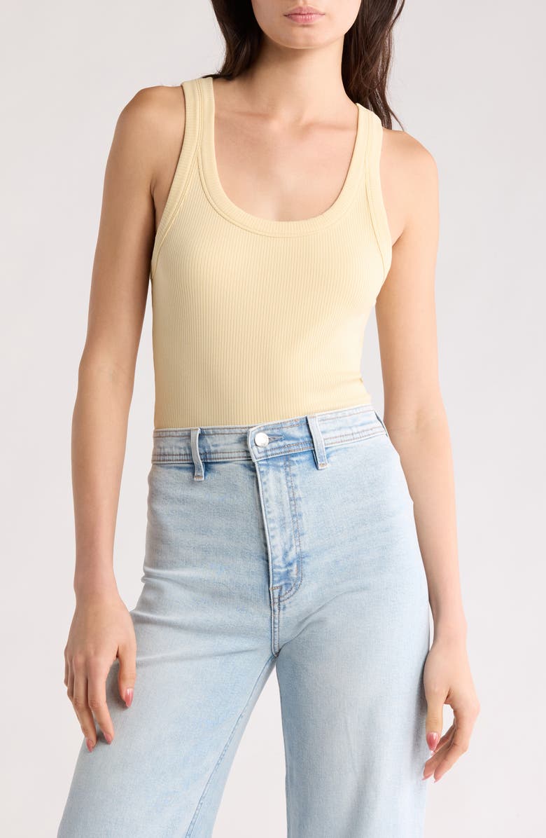 Pistola Christy Rib Tank, Main, color, Custard Yellow