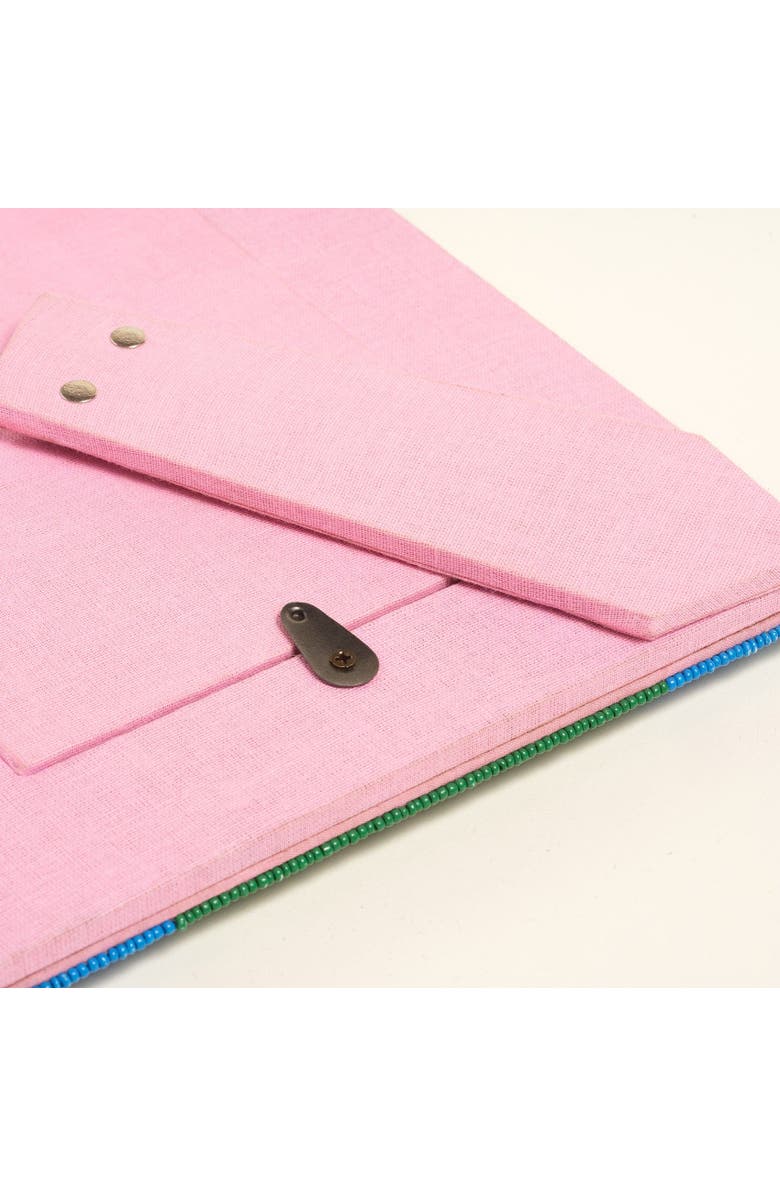 Zsa Zsa Zsu Dadri Decorative  Beaded Wood Frame 8X7 In, Alternate, color, Multicolor