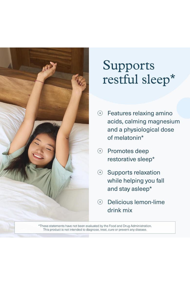 Sleep Nighttime Relaxation Powder Supplement Lemon-Lime 6 oz, Alternate, color, None