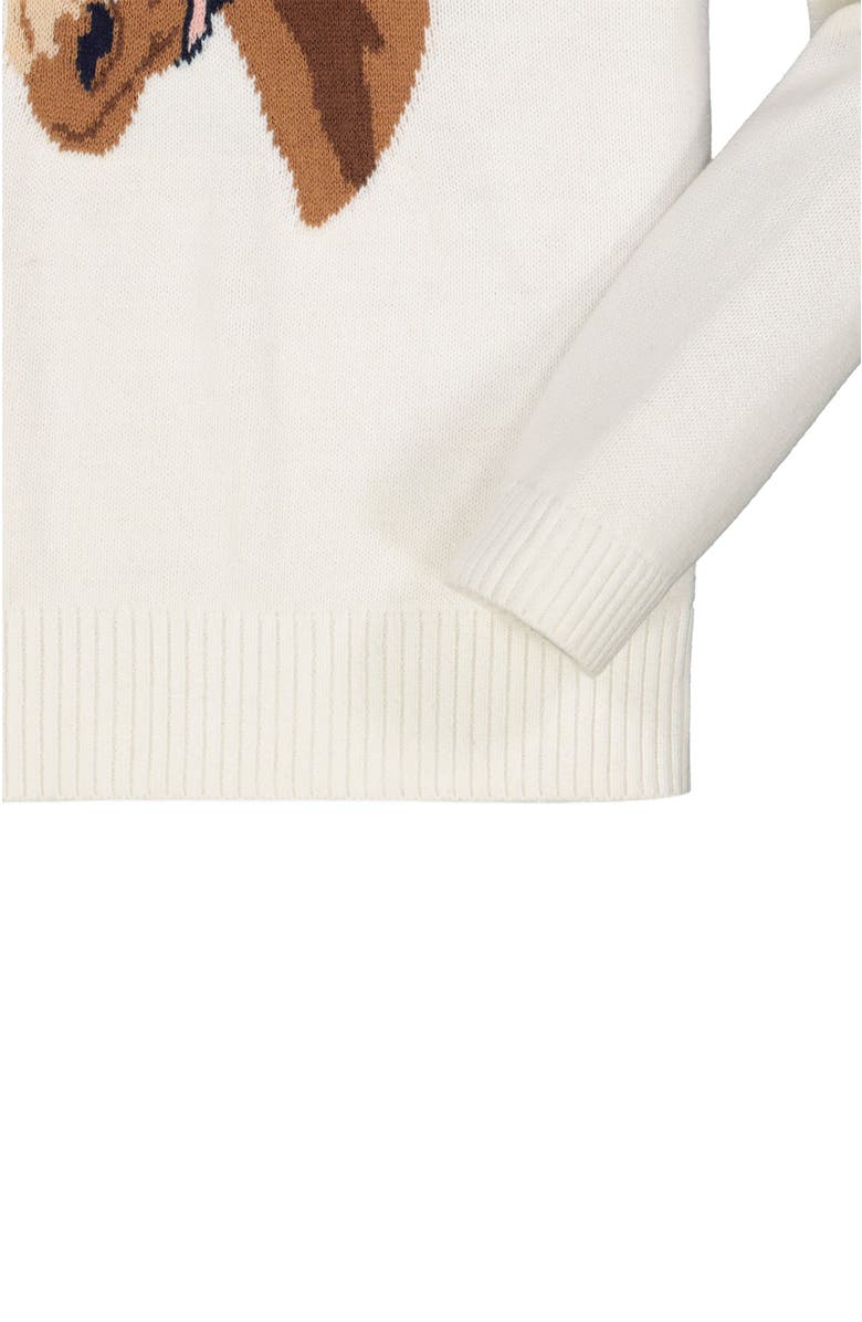 Hope & Henry Baby Girls' Organic Horse Intarsia Sweater, Infant, Alternate, color, 